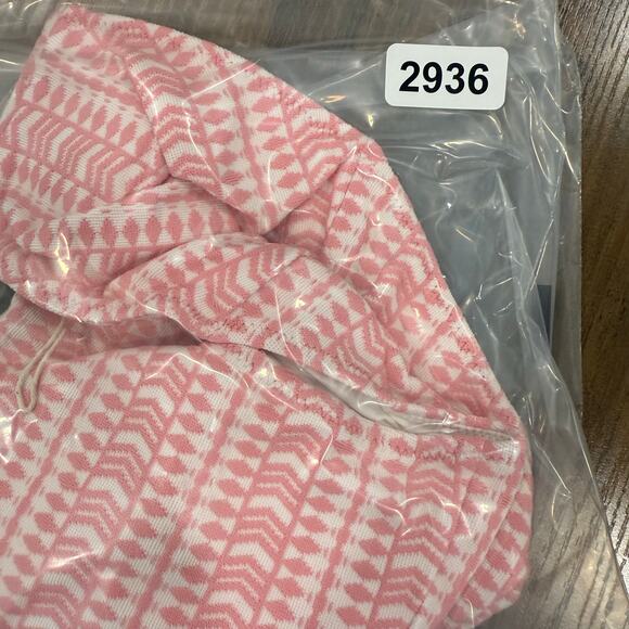 LEMLEM Lola Stretch Jacquard High Rise Girly Bikini Briefs Pink Bow Small - Picture 4 of 7